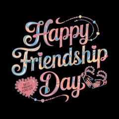 Obraz premium International Friendship Day Vector EPS Illustration with Typography Design