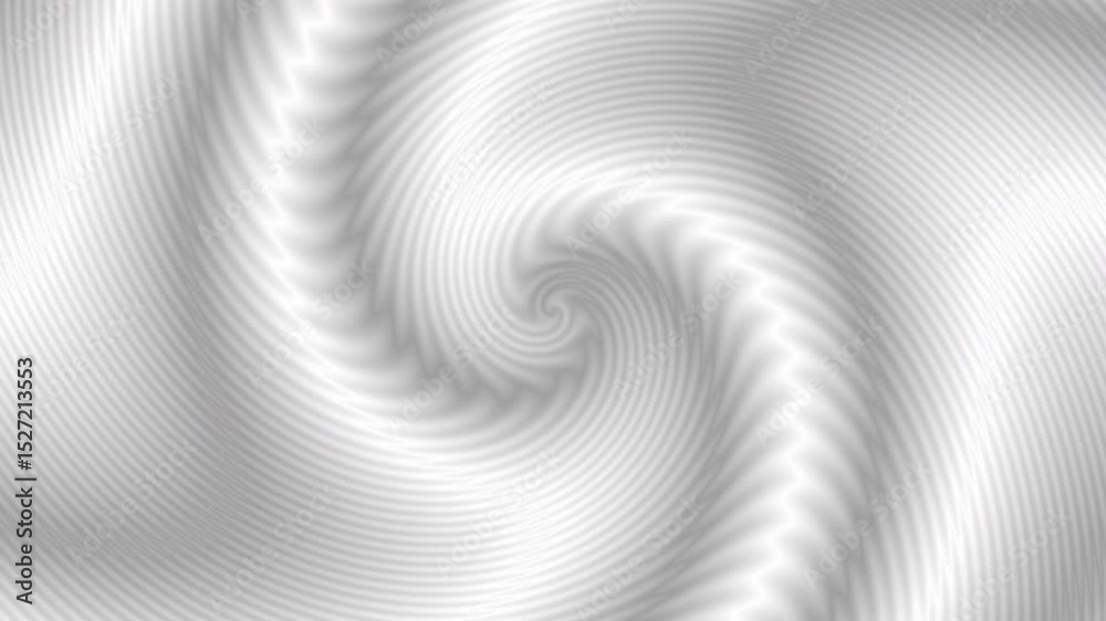 Fototapete White and grey wave dynamic pattern motion, seamless lines animation with fabric texture design background. Loop spiral background