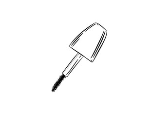 mascara digital drawing isolated black and white