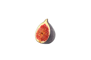 PNG,Fresh cut figs, isolated on white background