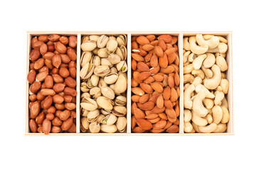 PNG, Assorted nuts, isolated on white background
