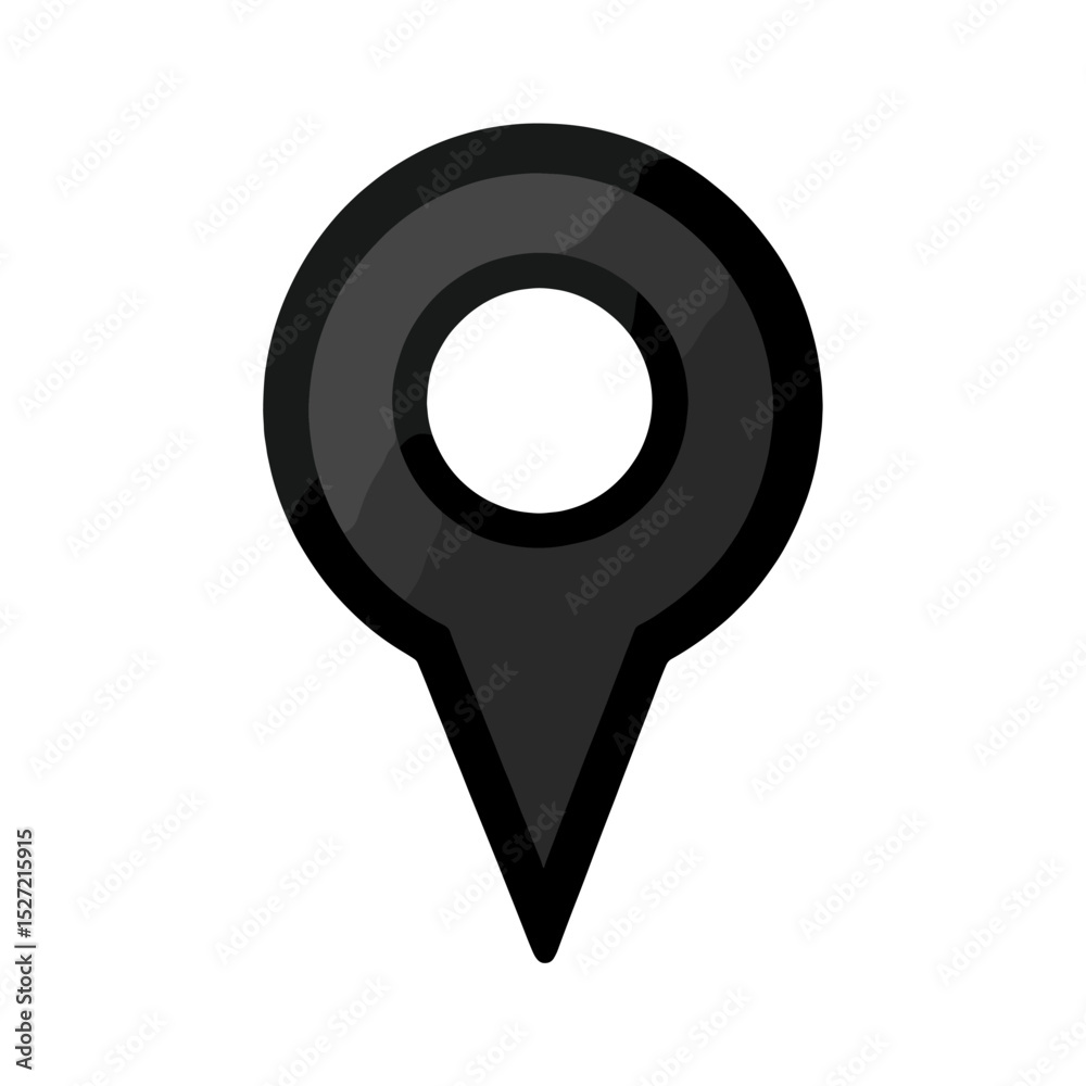 Poster map marker pointer icon location simple symbol vector