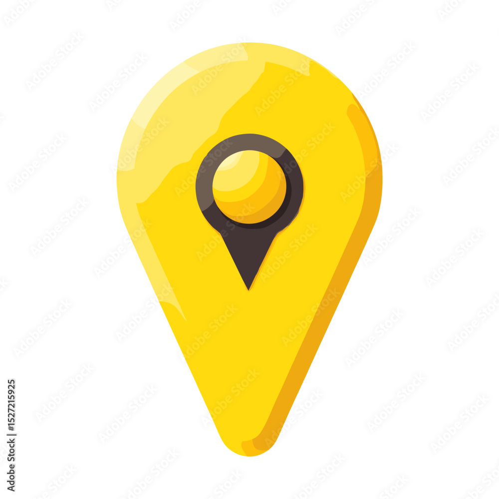 Poster map marker pointer icon symbol location map vector