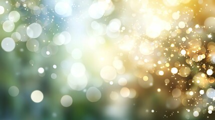 Soft Bokeh Lights in Dreamy Natural Background for Celebrations