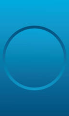 Abstract 3d blue color circle frame design for backdrop product. Geometric background with copy space. Top view scene. Abstract blue background with circle frame. Vector EPS10