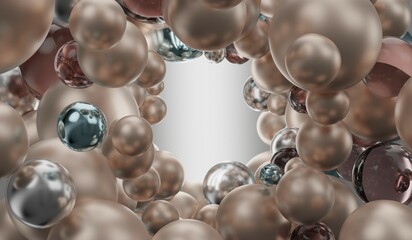 ball,glitter,marble,floating,air,space,center,frame,arrangement,decoration,3d illustration