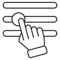 Adjustment Outline Icon Element For Design