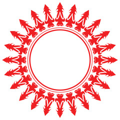 Frame Round Ornament Illustration