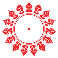 Frame Round Ornament Illustration