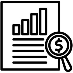 Case Study outline, mini illustration icon. use for modern concept, print, UI, UX kit, web and app development. Vector related to product offering, marketing, business.