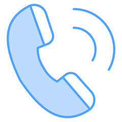 Contact Blue Icon Element For Design