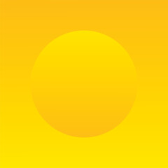 Abstract 3d yellow color circle frame design for backdrop product. Geometric background with copy space. Top view scene. Abstract blue background with circle frame. Vector EPS10