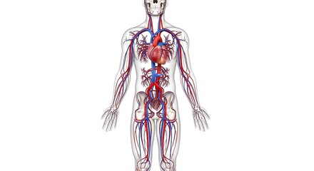 Human Circulatory System Anatomy Diagram
