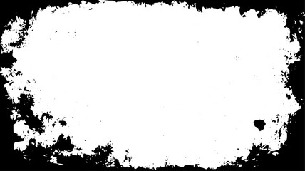 Distressed Grunge Border with Vintage Texture and Rough Edges