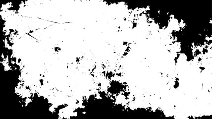 Distressed Grunge Frame Texture with Scratches and Speckled Dust for Overlay or Photo Masking