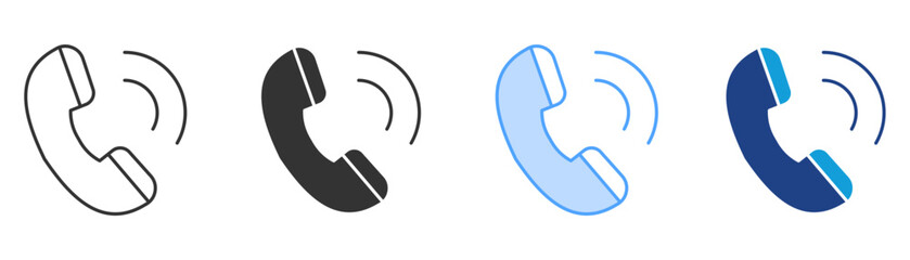 Contact Icon Set Multiple Style Collection