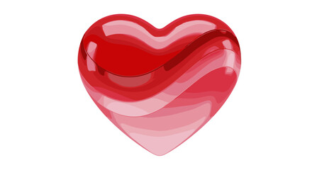 Fototapeta premium Red Heart Symbolizes Love Passion and Affection