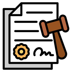 License Agreement Icon Element For Design