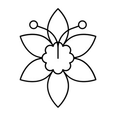 Winter Flower outline icon