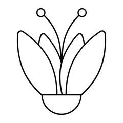 Winter Flower outline icon