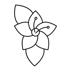 Winter Flower outline icon