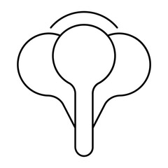 Winter Flower outline icon