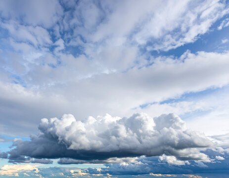 blue sky with clouds