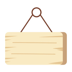 Light brown wooden hanging sign with simple texture and clean frame, suitable for rustic labels, shops, or eco-themed designs.

