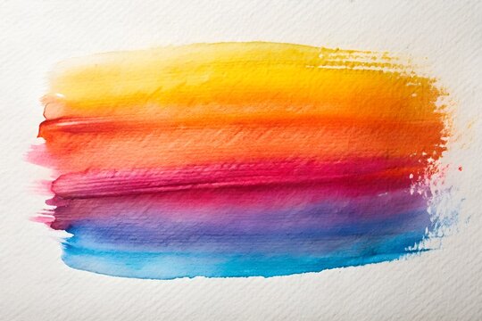 Dynamic rainbow watercolor artwork with vivid expressive color spectrum strokes