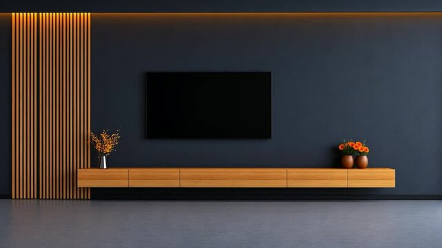 Modern Minimalist Home Entertainment Center Design