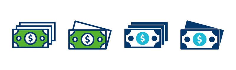 Money icon vector isolated on white background. Money vector icon. Dollar icon