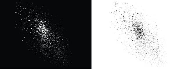 Realistic grungy paint ink black and white vector bloody splatter blood background