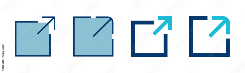 Poster link icon vector isolated on white background. link vector icon. external link symbol vector icon. h