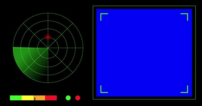 green radar screen ghost hunter animation