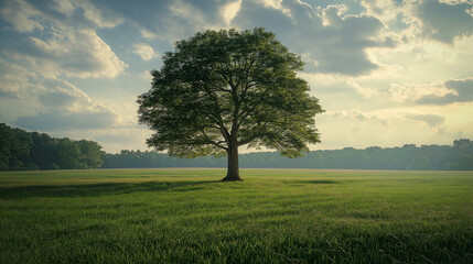 majestic ancient oak tree
