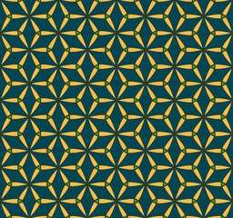 Fototapeta premium 麻の葉 1-4