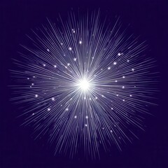 Fototapeta premium Radiant burst radiating outward from a central point.