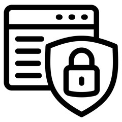 Fototapeta premium Https Lock Icon Element For Design