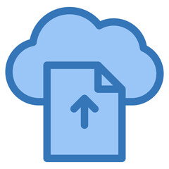 Upload Cloud Icon Element For Design