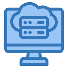 Online Database Icon Element For Design