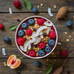 muesli with berries