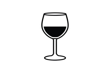 isolated-black-and-white-wine-glass-vector-illustr.eps