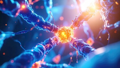 Luminous antibody binding animation showing precision-targeted interaction with dynamic antigen protein surface