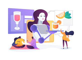 AI-Powered Beverage Personalization abstract concept vector illustration.