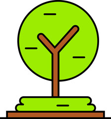 Cute Nature Icon Element