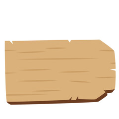Flat classic wooden board with worn edges and rustic texture, great for nature-themed signage, fantasy decor, or vintage displays.

