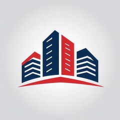 Abstract graphic of modern skyscrapers.