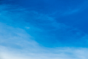 Panorama of cloud clear sky background for summer vacation concept at ocean and summer sea water with sunlight of beautiful cloudy	