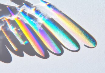 Iridescent Light Streaks Abstract Background