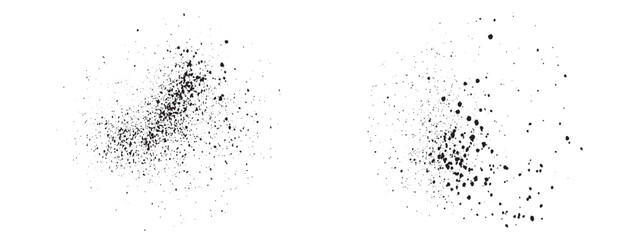 Splatter hand-painted black splash blood background design